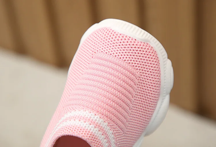 New Soft Bottom Kids Shoes Baby Boy Girl Candy Color Woven Fabric Air Mesh Children Casual Sneakers For Boys Girls | Детская одежда и