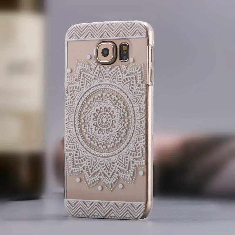 Элегантный чехол для телефона Campanula Mandala с цветочным рисунком Ретро стиль Samsung Galaxy