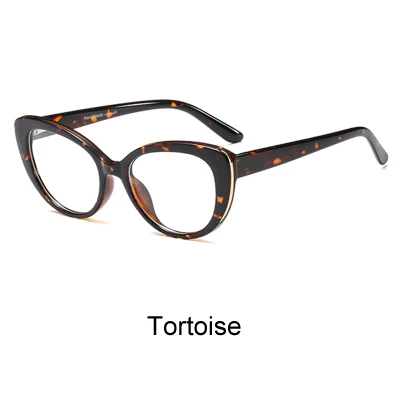 Tortoise Ralferty очки для чтения женские ретро модные очки кошачий глаз по рецепту брендовые оптические очки весенние дужки F95139 - Цвет оправы: Tortoise