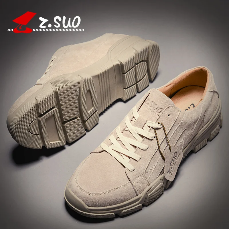 Free Shipping Z.suo Men 2018 Fashion Genuine Leather Casual Men's Shoes Lace-up Snow Boots boots | Спорт и развлечения