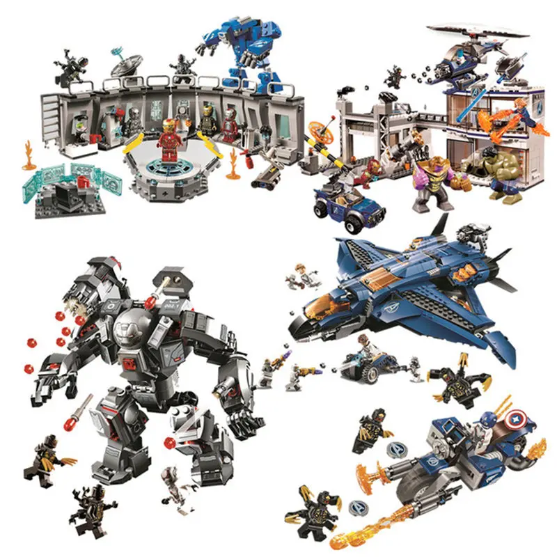 07120 07122 07123 Мстители 4 эндгейм Ultimate Quinjet набор совместим с 76126 76131 строительные блоки кирпичная игрушка