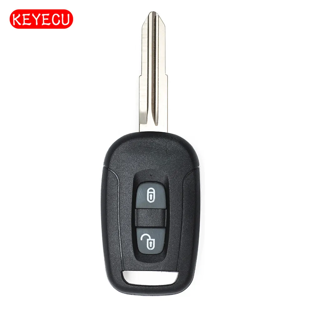 Keyecu дистанционный брелок 2 кнопки 433 МГц ID46 чип для Chevrolet Captiva 2008 2013|Ключ от авто| |
