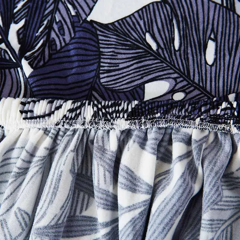 

Leaves Pastoral Printing Sofa Cover Slip-resistant Sectional Elastic Full sofa Towel For Living Room 1/2/3/4-seater