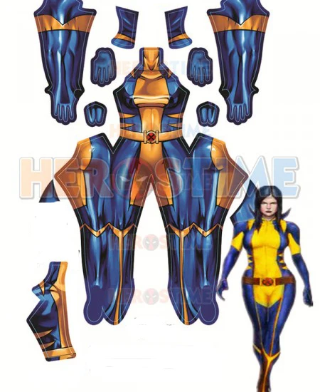 X-23 Laura Kinney X-мужской женский костюм супергероя Xmen X-man лайкра спандекс косплей на