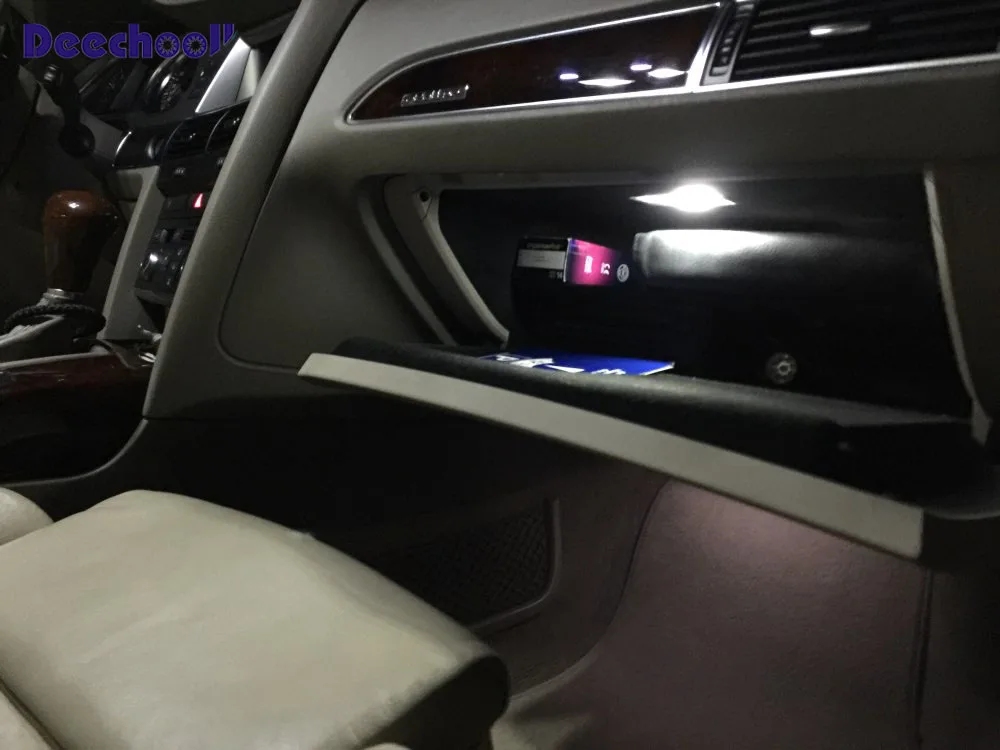 

31pcs Canbus LED License plate lights + wedge lights +reverse light bulbs Interior dome map doors lights Kit for Audi Q7 4L