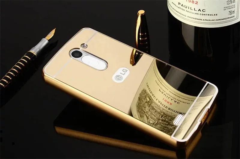 Для lg bello зеркало case покрытие металлический каркас с задней Трудная крышка Случая