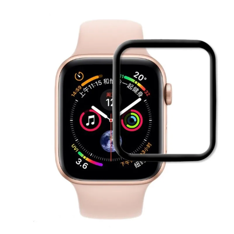 Полное покрытие 3D пленка из закаленного стекла для Apple Watch 3 2 1 4 38 мм 42 40 44 iPhone Band