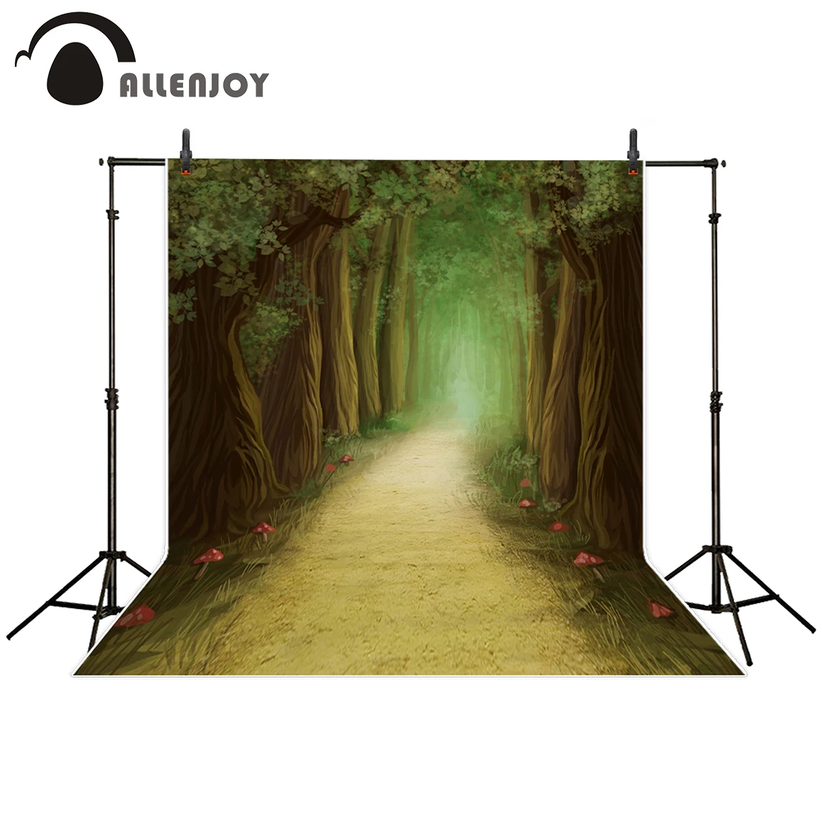 Allenjoy фон для фотосъемки картина маслом стиль ЛЕС дорога гриб сказка фотостудии