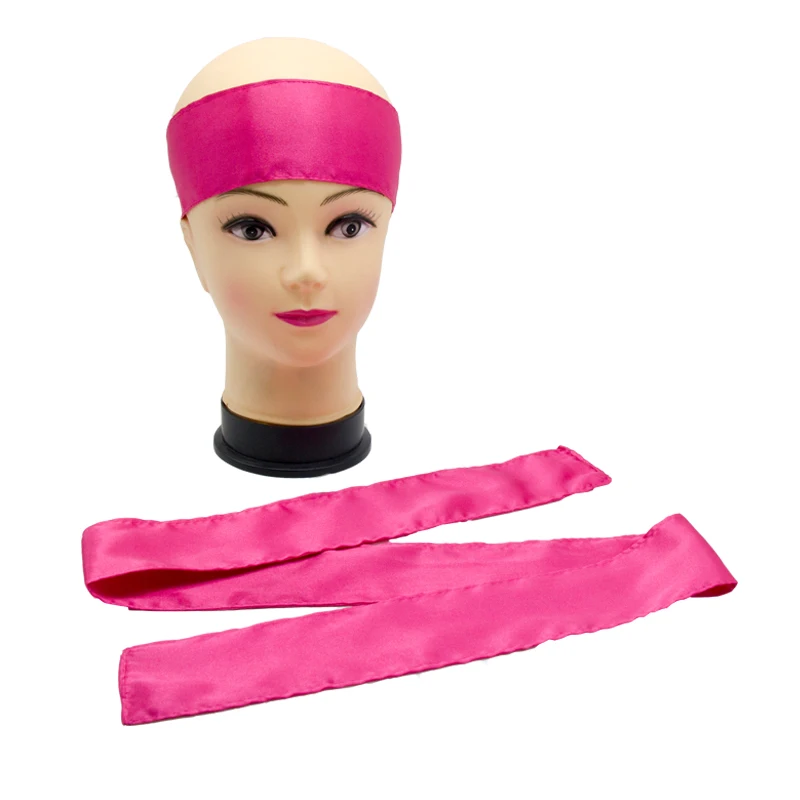 Заготовка в наличии 2019 натуральные накладные волосы атласная повязка на голову