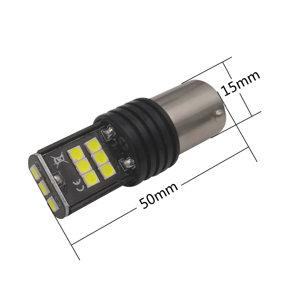 Из 2 предметов 1156 лампы 2835 Чип 15 автомобиля SMD Led Canbus Резервное копирование