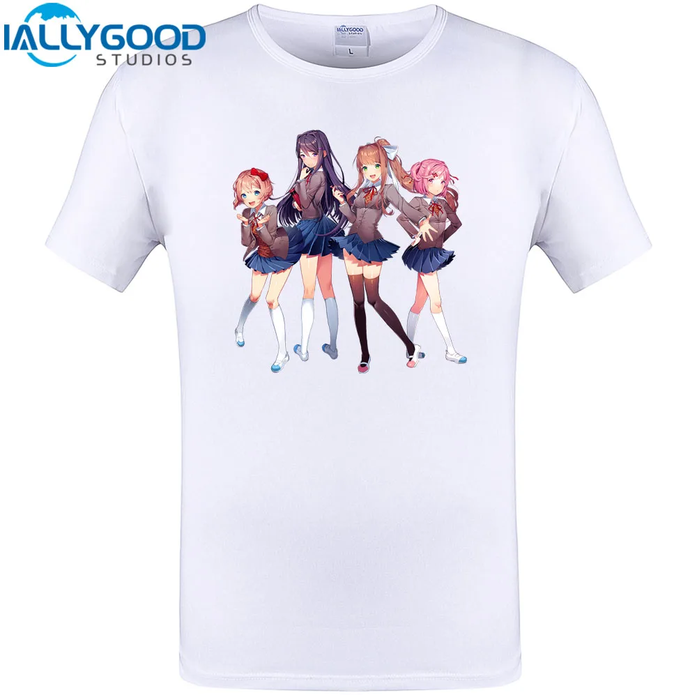 Doki литература клуб DDLC крутой дизайн для женщин мужчин печатных футболка Новое