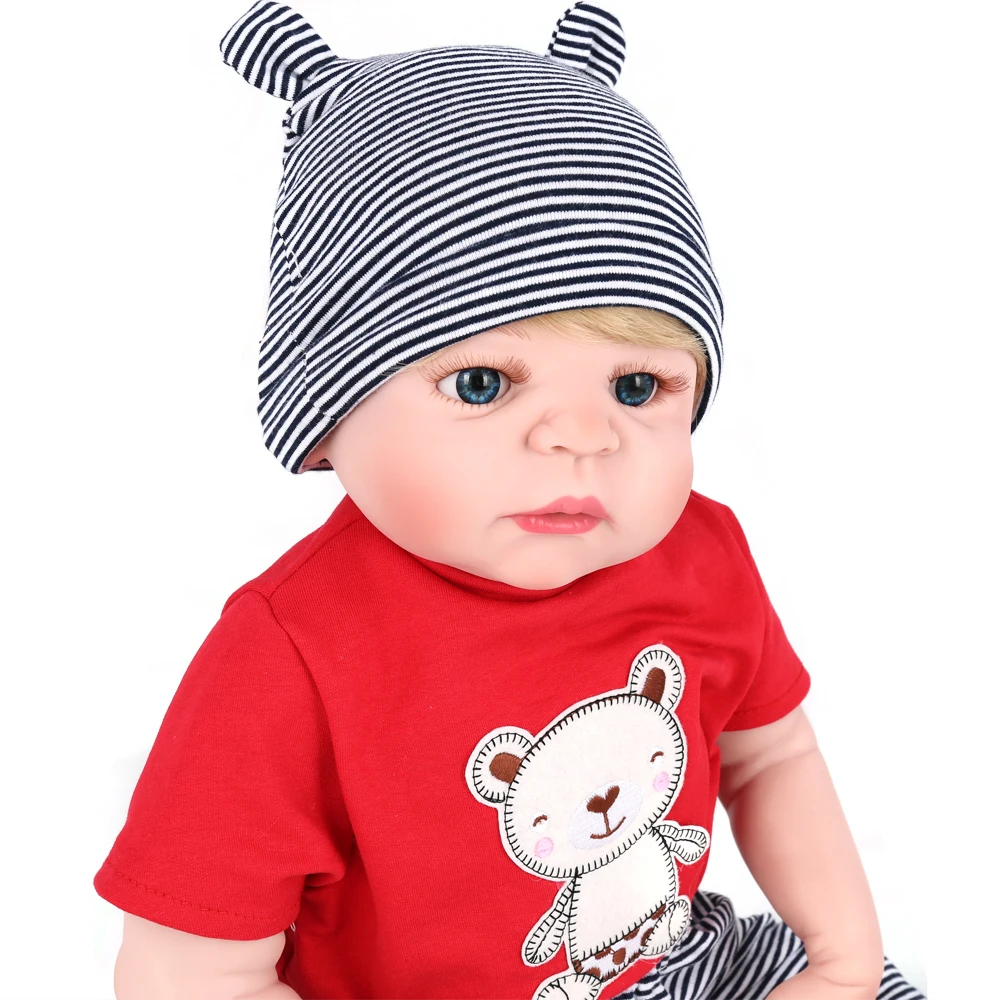 Kaydora 22 дюйма силиконовая кукла Reborn красивая игрушка для мальчиков с одеждой