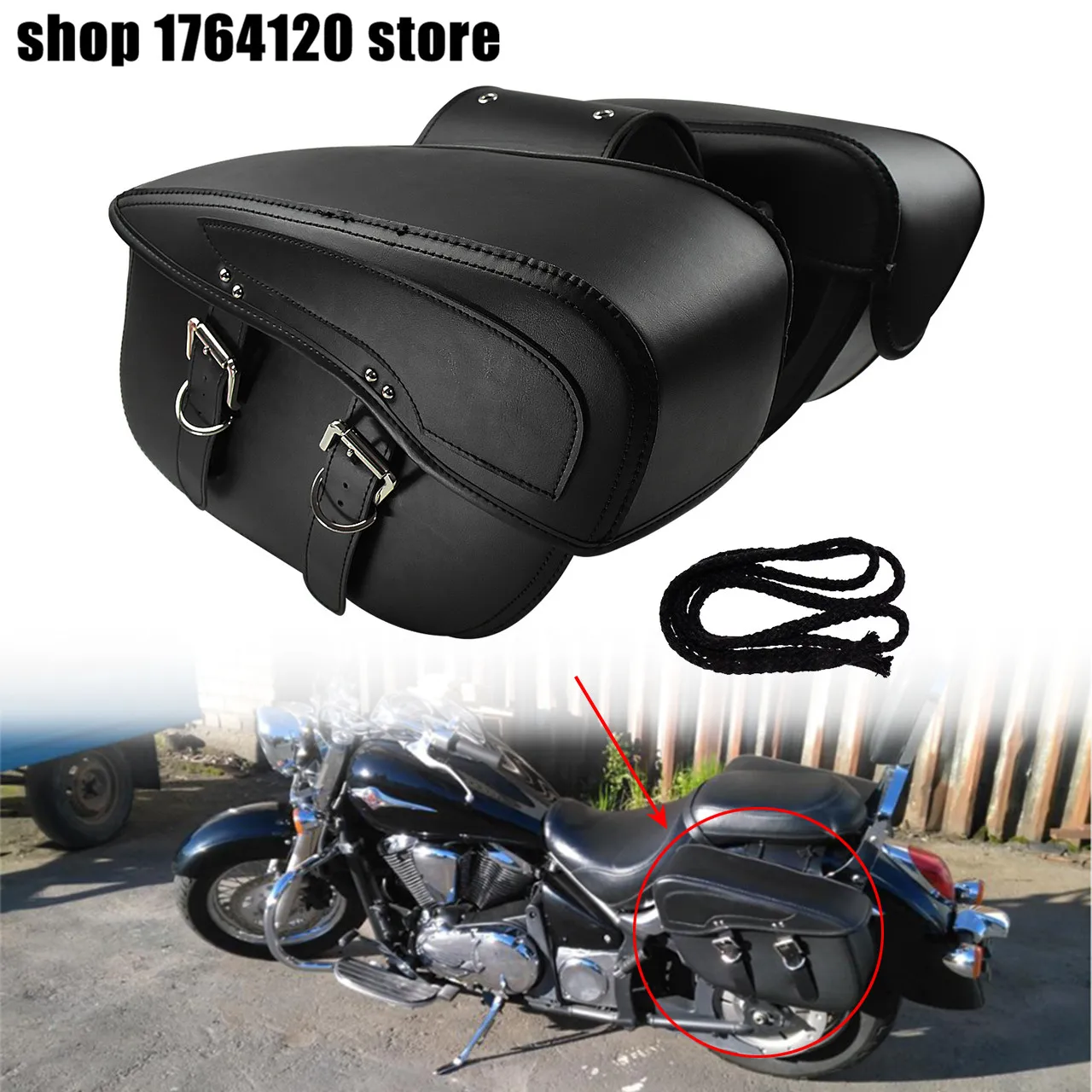 Багажная Боковая Сумка универсальная мотоциклетная сумка кожаная для Harley Sportster XL