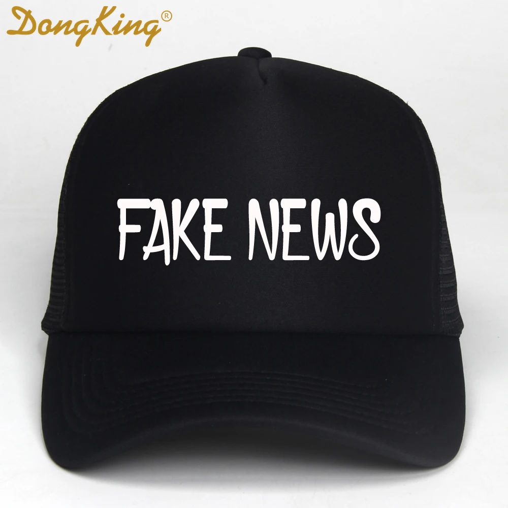 

DongKing Men Women New Trucker Caps FAKE NEWS Hot Summer Baseball Mesh Net Trucker Cap Hat