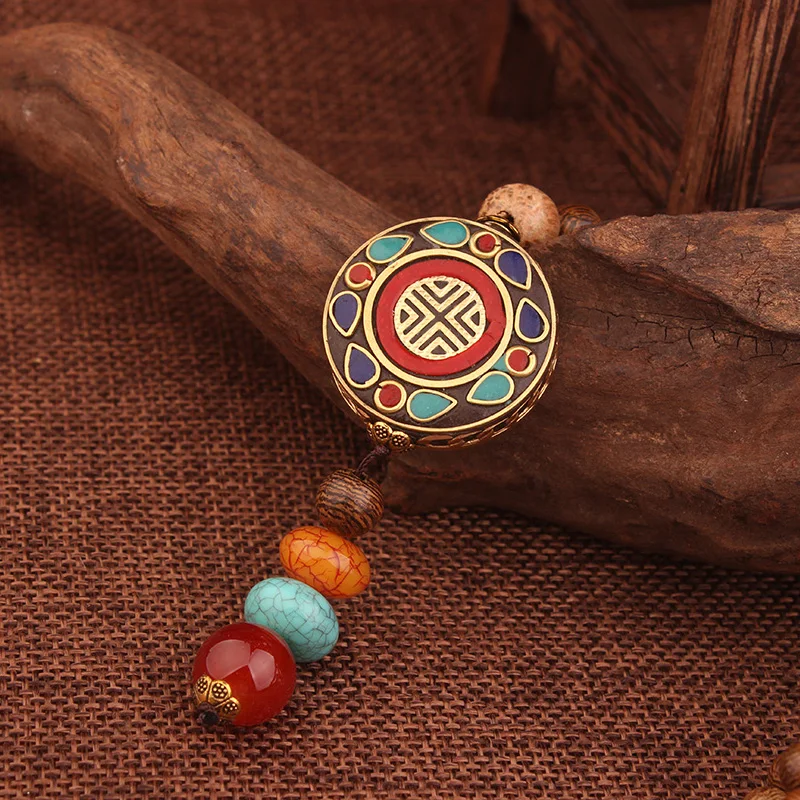 fashion evade peace vintage ethnic necklace church cross plate Nepal jewelry handmade sanwood bodhi | Украшения и аксессуары