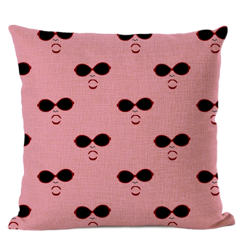 Funny Cartoon Cushion Cover Boat Basketball Football Printed Cotton Linen Office Waist Pillow Car Sofa Decoration Pillowcase | Дом и сад