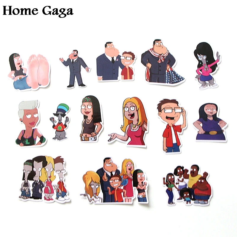 Homegaga 55 шт. Американский папа мультфильм Дети diy 90s художественный принт ноутбук телефон ноутбук велосипед Скрапбукинг альбом наклейки D1769