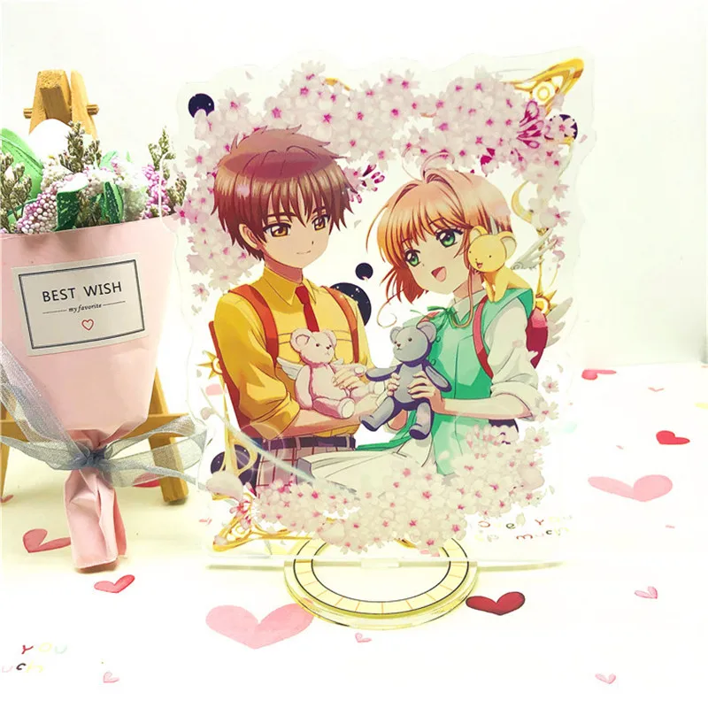 Экшн фигурка сакуры акриловая Игрушка Аниме CCS KINOMOTO Sakura LI SYAORAN кукла 15 см