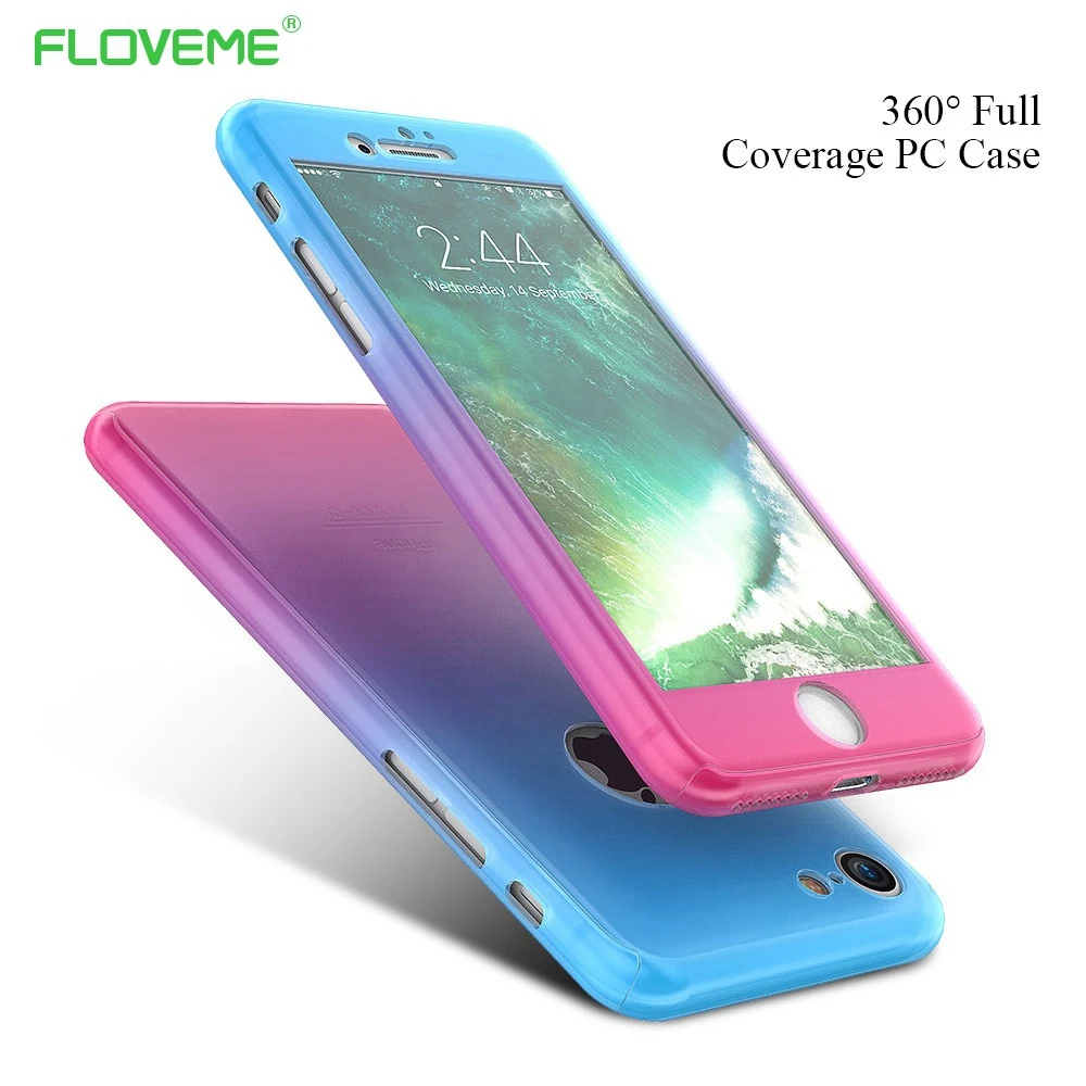 Чехол FLOVEME для iPhone 7 XR XS MAX 6s 6 8 с полным покрытием и градиентом чехол девушек 11 Pro Max