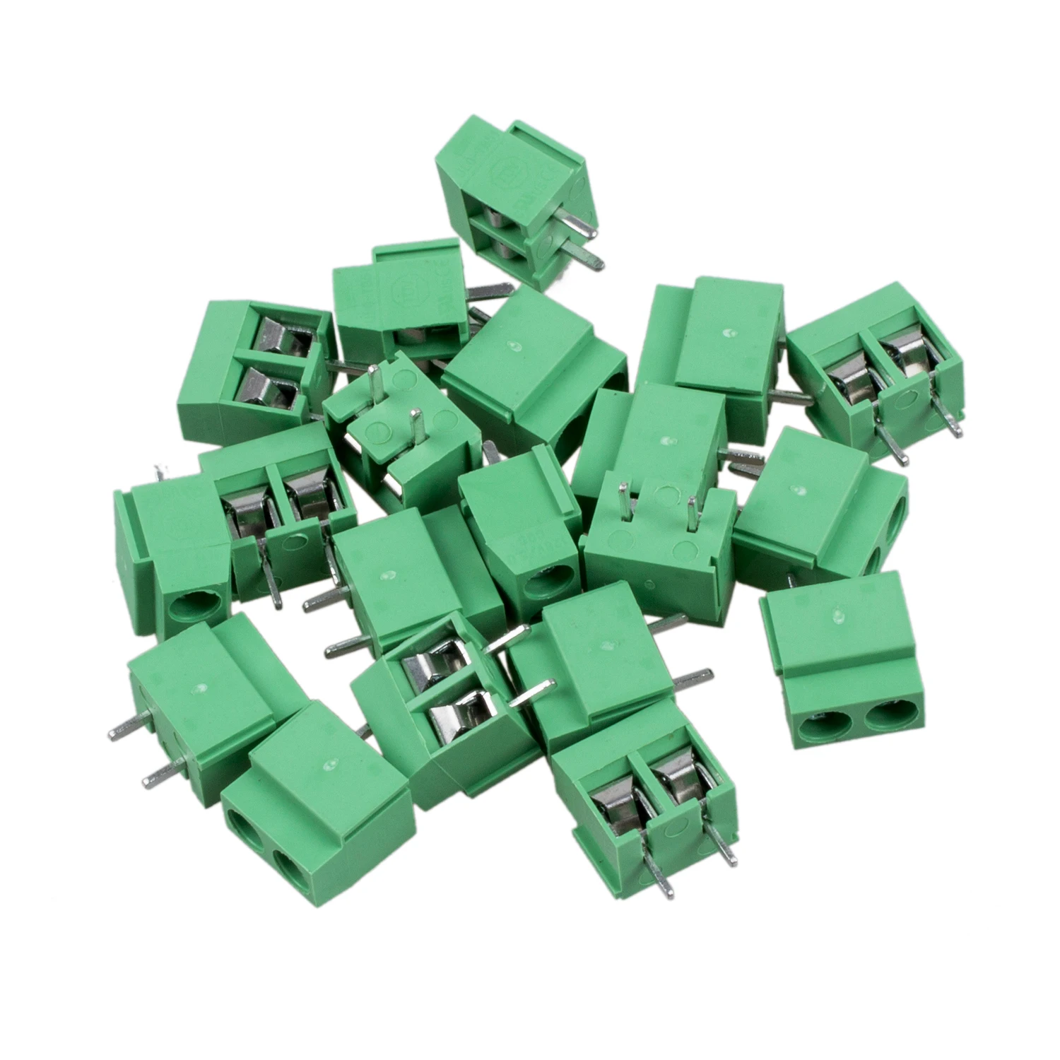 20 шт. 2 полюса 5 мм шаг PCB крепление винтовой клеммный блок 8A 250 В|terminal block|block blockblock