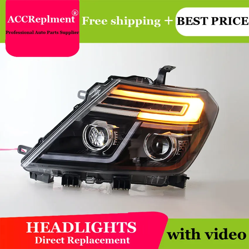 

Car Styling for Nissan Tourle Headlights 2012-2019 Patrol LED Headlight Lens Double Beam H7 HID Xenon bi xenon lens
