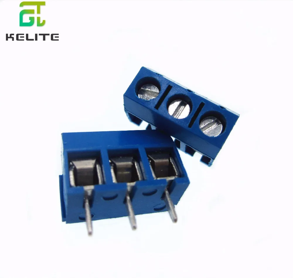 

50PCS 3 Pin Screw Terminal Block Connector 5mm Pitch 5.08-301-3P 301-3P 3pin