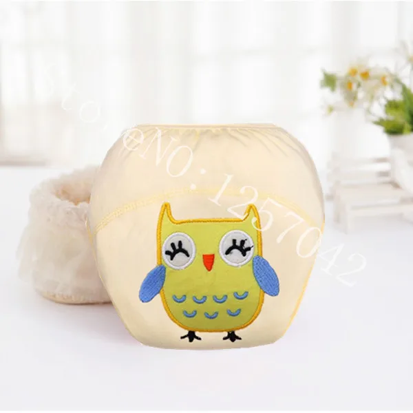 Owl Детские хлопковые тренировочные штаны трусы детские подгузники многоразовые тканевые Подгузники моющиеся Младенцы детское нижнее белье пеленка - Цвет: Owl