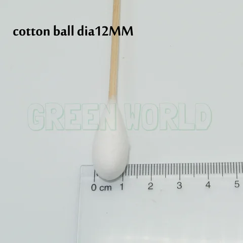 Green World 50 шт./лот, 6 дюймов, диаметр 9/12 мм, ватные тампоны для чистки пистолета, большие круглые тампоны, бочонок RamRodz и средства для очистки бризок