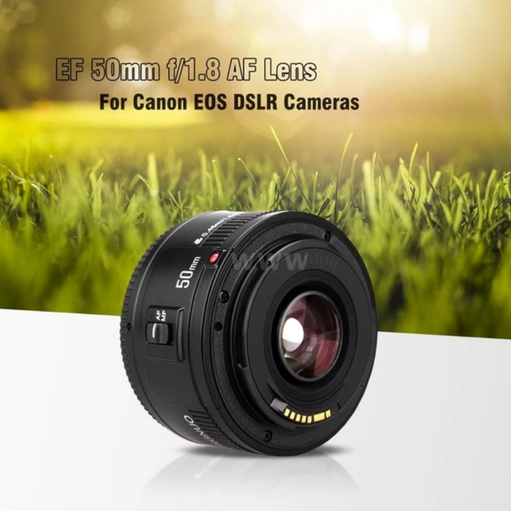 Белый YN50mm F1.8 II большая апертура Автофокус Объектив YONGNUO для Canon эффект боке