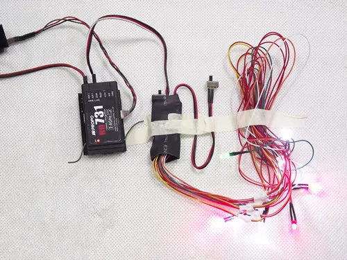 Airwolf 600 wolf LED освещение для airwolf bell 222 fuselage Запчасти вертолета|helicopter parts|lighting partswolf |