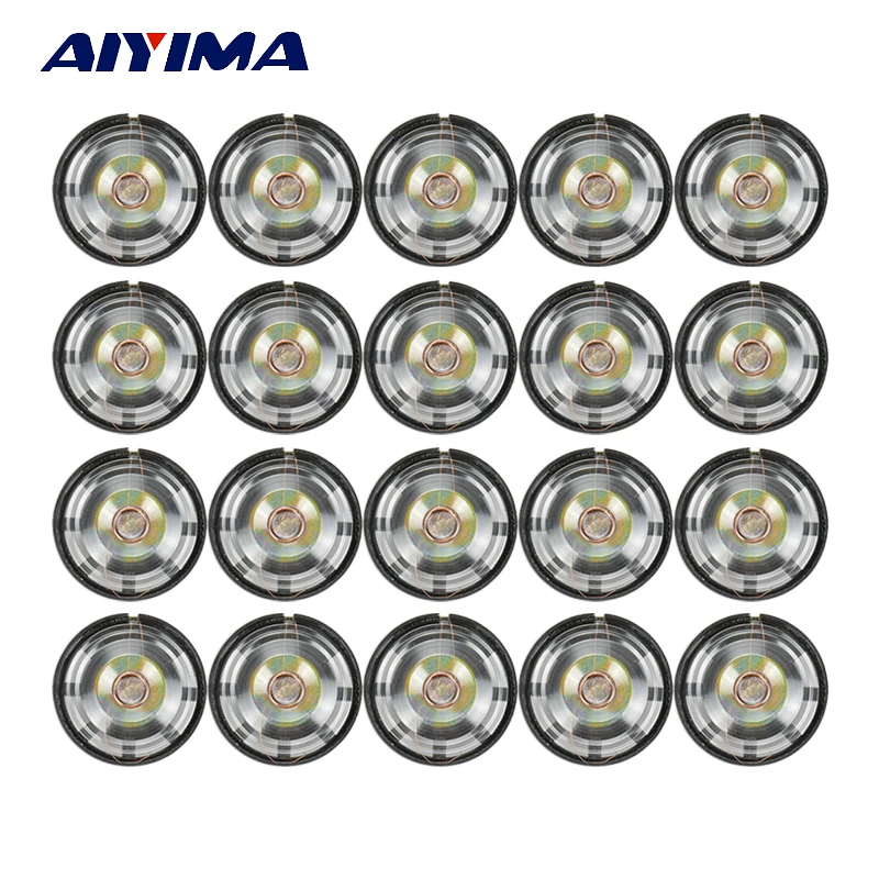 AIYIMA 20 шт. мини портативные DIY Аудио наушники Колонки 21 мм 8 Ом 0 25 Вт игрушечная