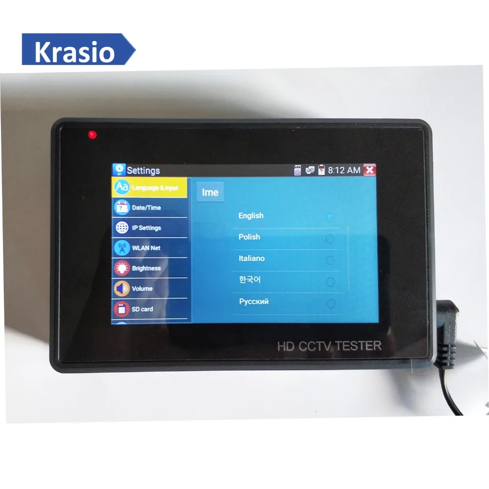 Наручные CCTV HD камера тестер для 4K IP 8MP TVI 4MP CVI 5MP AHD и аналоговый PTZ контроль с 4