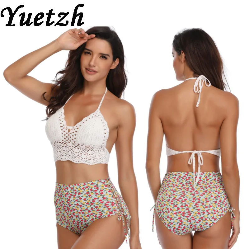 Новый сексуальный набор бикини с высокой талией купальник русский купальный