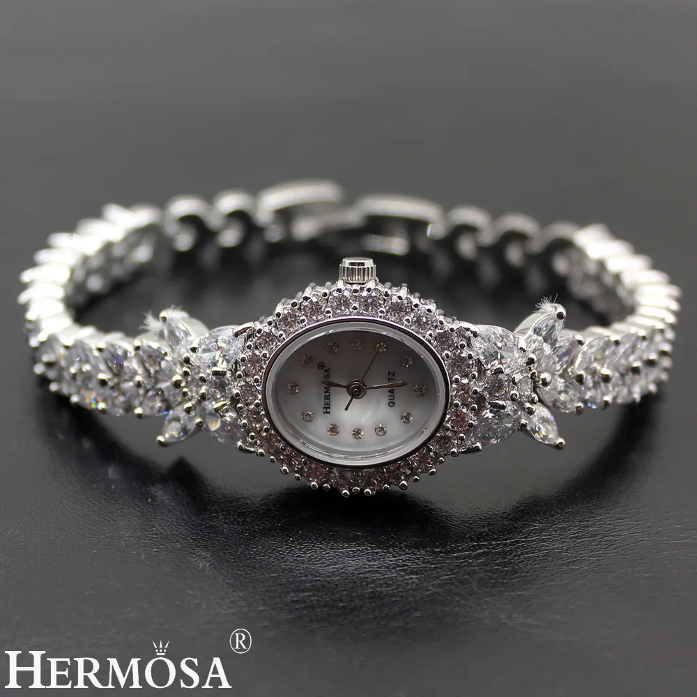 Подарок на день Святого Валентина Женские кварцевые наручные часы Whitetopaz женские