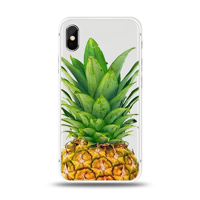 Силиконовый чехол для телефона iPhone X XS Max XR ананас девушка кошка перо чехлы 7 8 6 6s Plus