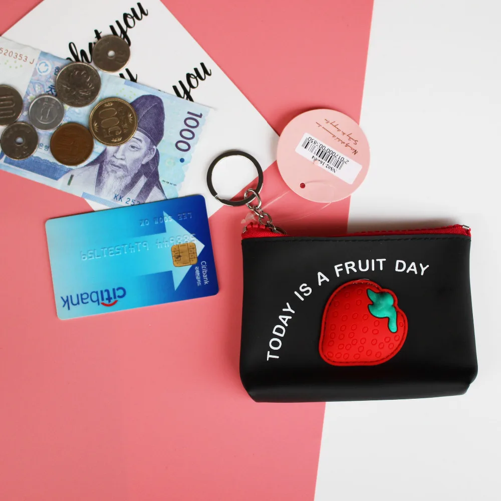 Pacgoth Творческий силикагель мини мило коробка ярких цветов кошелек фруктов Lemon