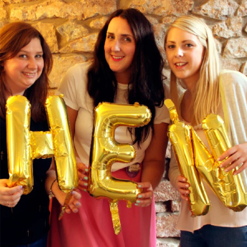 Шары из розового золота для невесты золотые шары невествечерние аксессуары