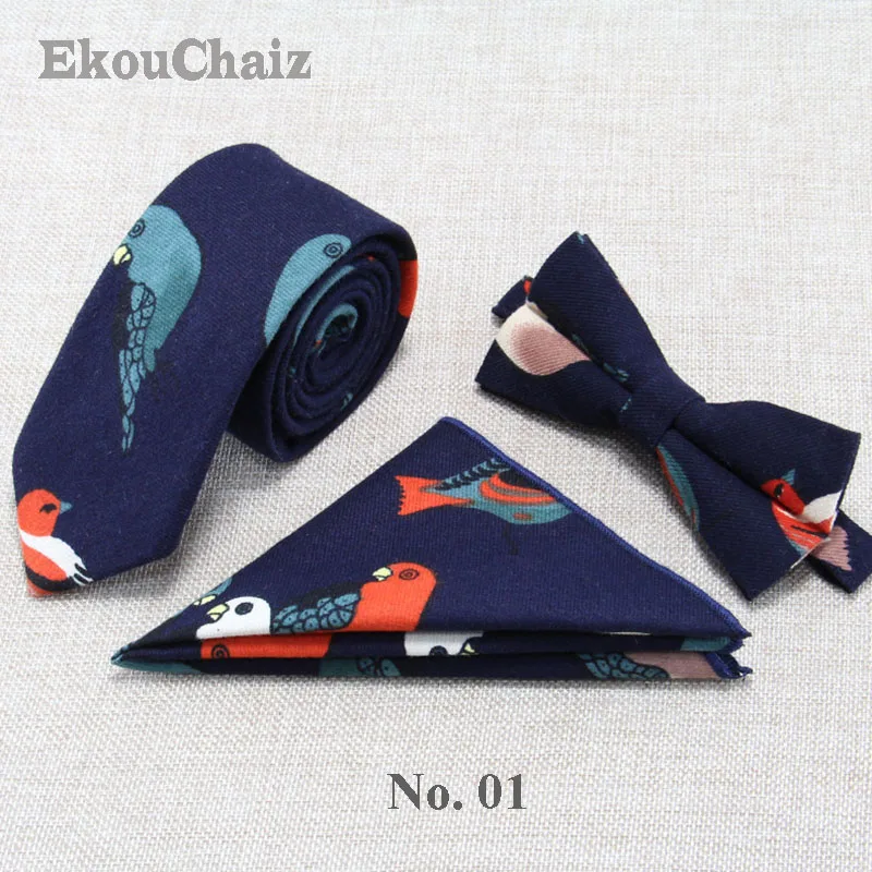 

New Floral Ties Set For Men Cartoon Print Animal Necktie Butterfly Male Bowtie Gravata Slim Corbata Hombre 2018 Men Gifts Cravat