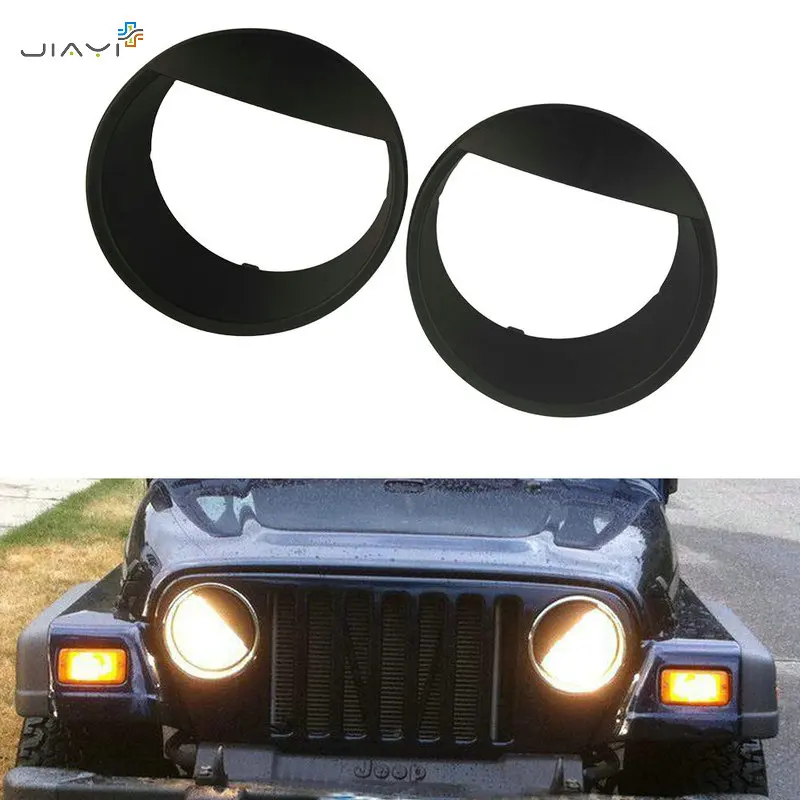 Черная накладка для бровей Angry Bird Eyelid на голову бампер подходит Jeep Wrangler JK Rubicon Sahara