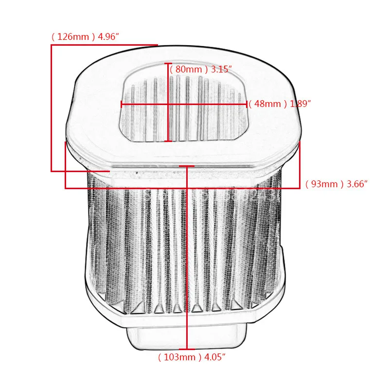 Motorcycle Metal High Flow Air Cleaner Filter for Kawasaki Z800 2013-15 2014 | Автомобили и мотоциклы