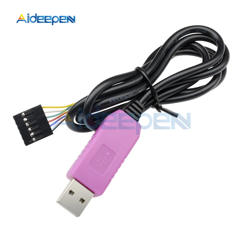PL2303 TA PL2303HXD 6 контактный USB TTL RS232 конвертер последовательный кабель PL2303TA