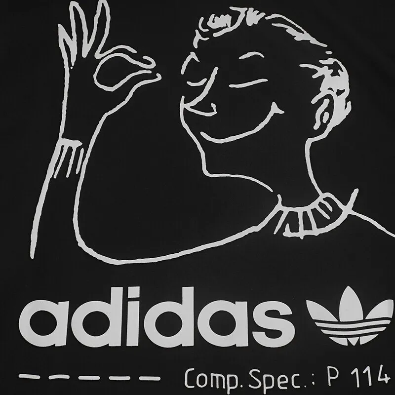 Новое поступление оригинальных мужских футболок Adidas Original FUN спортивная одежда с