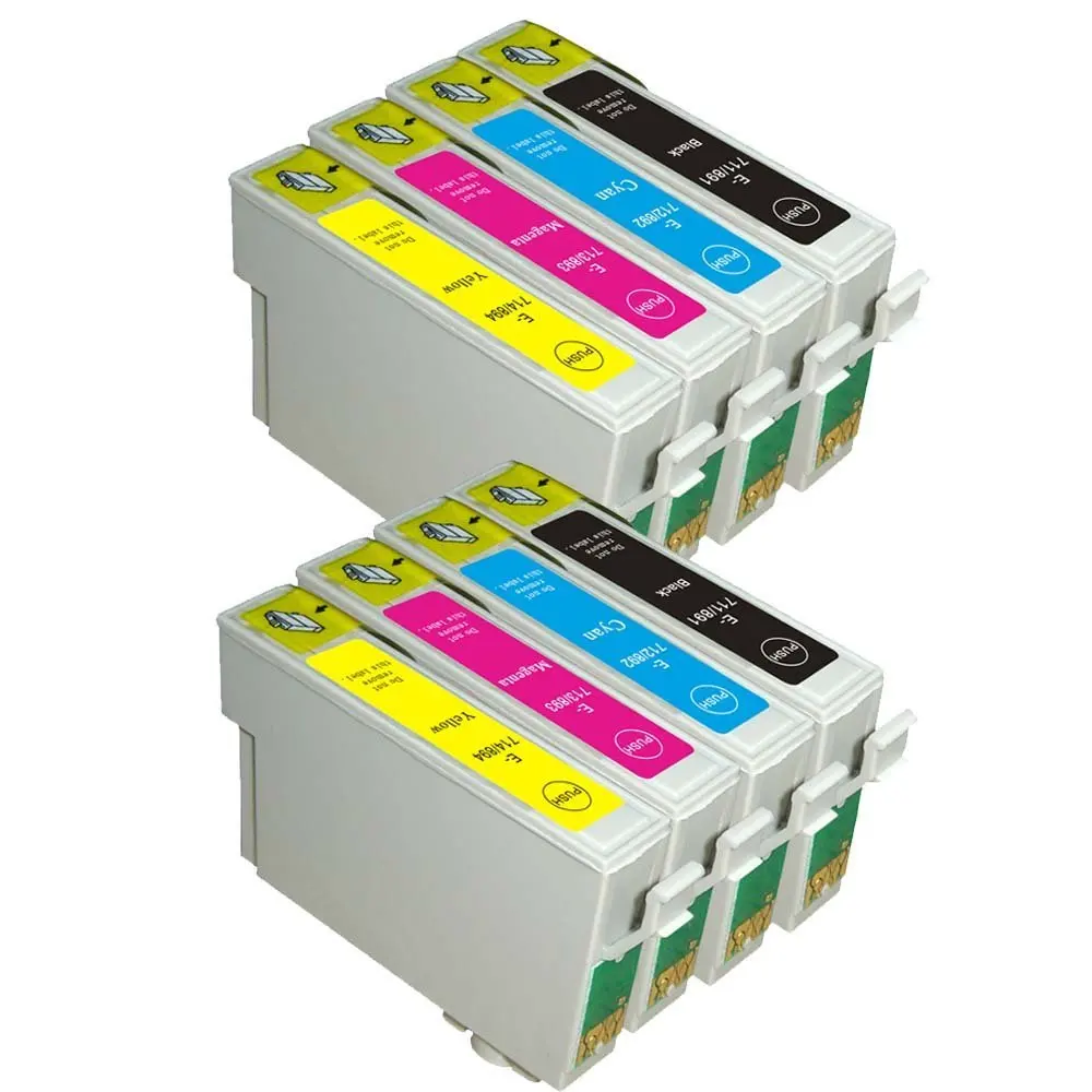 8x Multipack T0715 совместимые чернильные картриджи для Epson Stylus B40W BX300F BX310FN BX510 BX600FW BX610FW S20