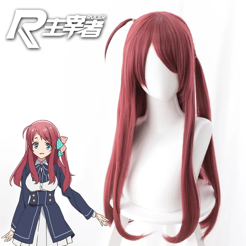 Аниме ZOMBIE LAND SAGA Sakura Minamoto парик косплей костюмы стиль волос аниме 60 см красный