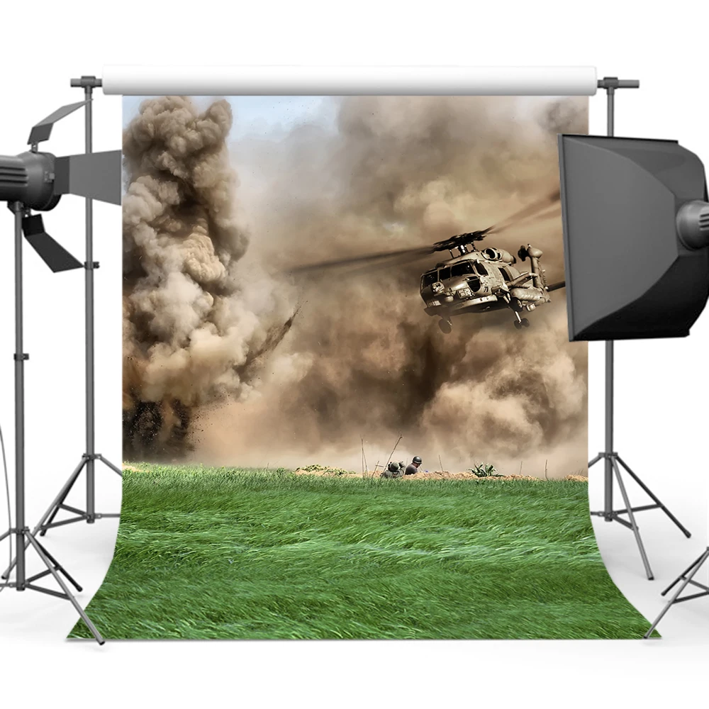 Фоны Mehofoto для фотосъемки с изображением военного самолета старых мастеров