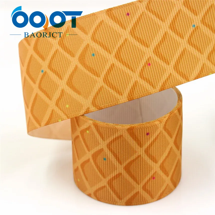 I-19327-831 OOOT BAORJCT I-19327-831 38 мм 10 ярдов геометрические термотрансферные печатные корсажные ленты, Бант колпачок DIY аксессуары украшения - Цвет: I-19327-831