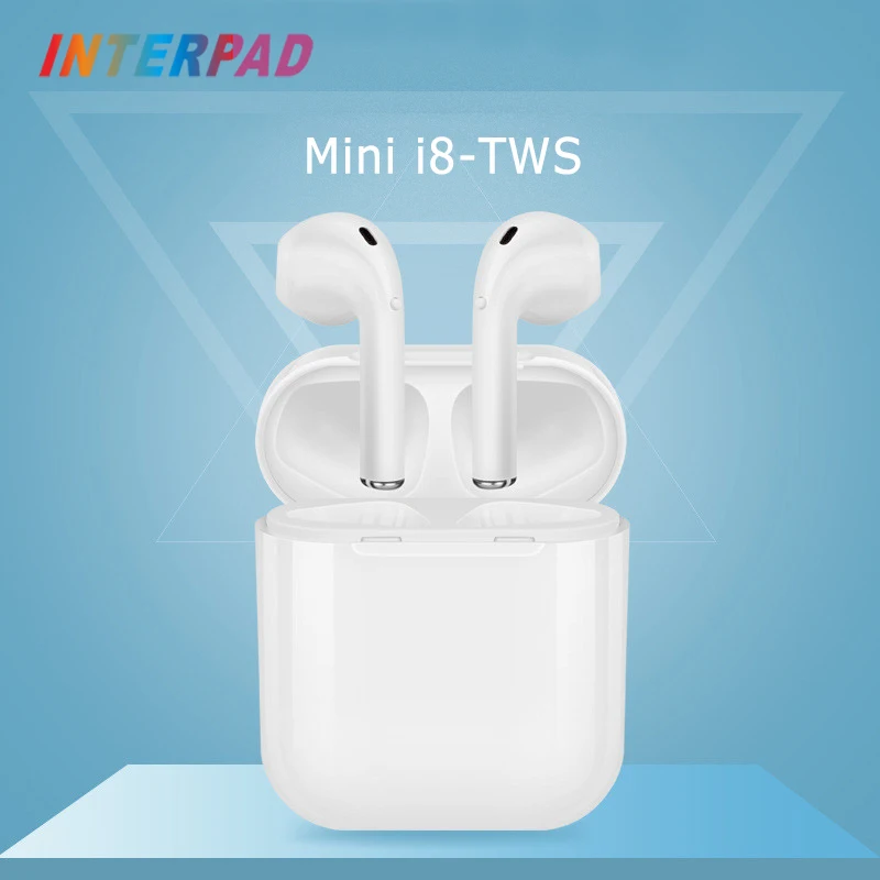 Новые мини i8-TWS Bluetooth наушники с зарядной коробкой спортивные наушники беспроводные наушники гарнитура i8x для iPhone 6 7 8