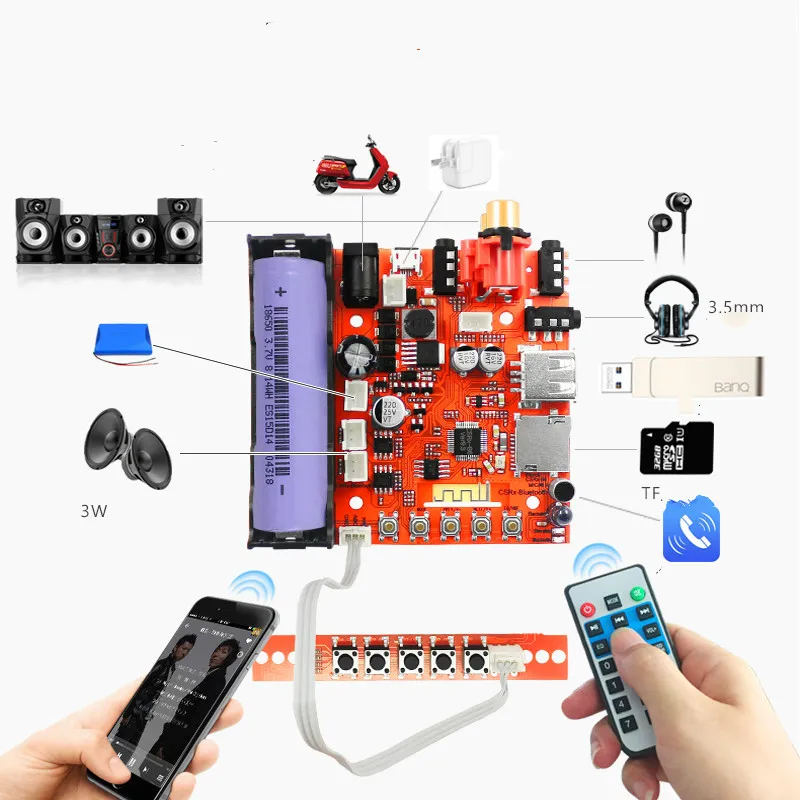AIYIMA Bluetooth аудио приемник Lossless 4 2 динамик усилители доска декодирования