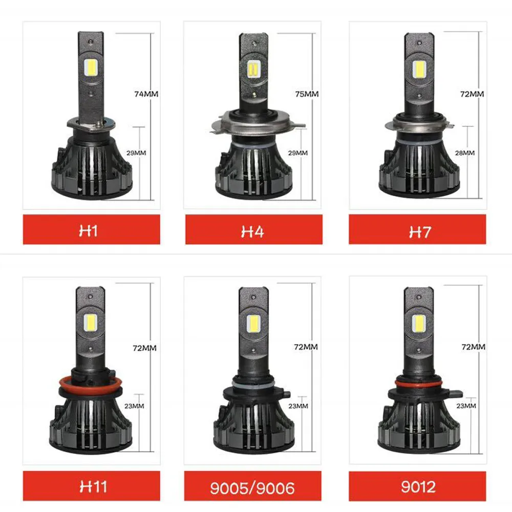YOTONLIGHT Led H4 фар автомобиля света H11 H7 H4 9005 9006 HB3 HB4 H1 двойной Цвет светодиодные лампы 120 w 12000lm 12 V 6500 K 3000 K 4300 K