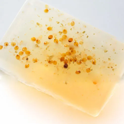 

GOLD CAVIAR COLLAGEN SOAP Real GOLD Leaf Anti-aging Skin Treatment Free Shipping